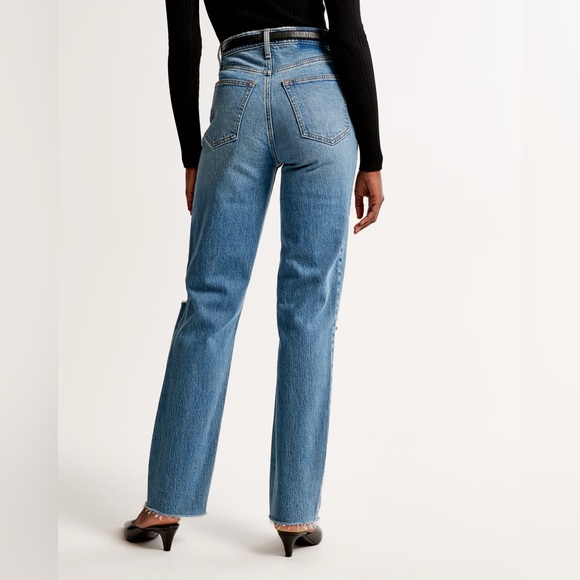 NWT Abercrombie and Fitch 90s Straight Ultra High Rise Size 25 - Picture 3 of 6